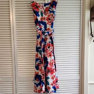 Calvin Klein Midi Dress in Classic Black with Sleek Design